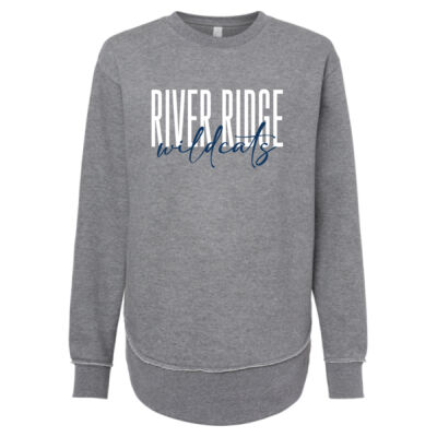 River Ridge Wildcats 2026 Logo 1 - Women's Weekend Crewneck Sweatshirt Thumbnail