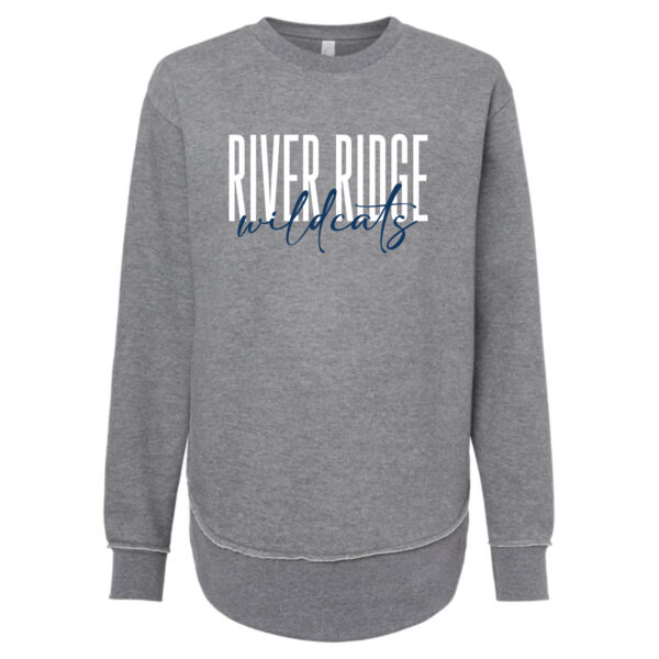 River Ridge Wildcats 2026 Logo 1 - Women's Weekend Crewneck Sweatshirt Thumbnail