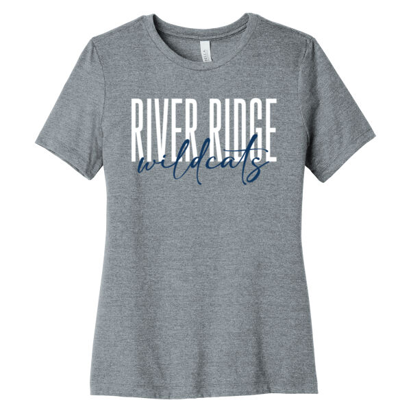 River Ridge Wildcats 2026 Logo 1 - Women's Relaxed CVC Tee Thumbnail