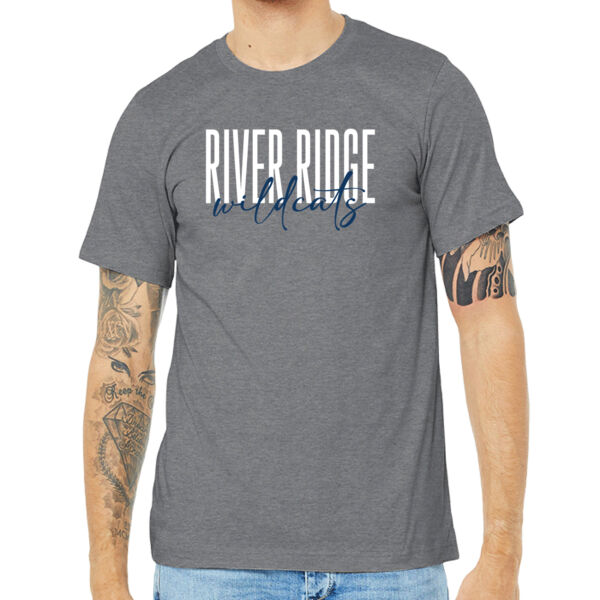 River Ridge Wildcats 2026 Logo 1 - Unisex Heather CVC Short Sleeve Tee Thumbnail