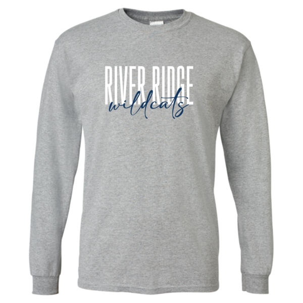 River Ridge Wildcats 2026 Logo 1 - DryBlend® 50/50 Long Sleeve T-Shirt Thumbnail