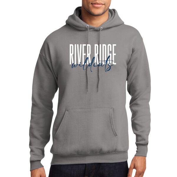 River Ridge Wildcats 2026 Logo 1 - Core Fleece Pullover Hooded Sweatshirt Thumbnail
