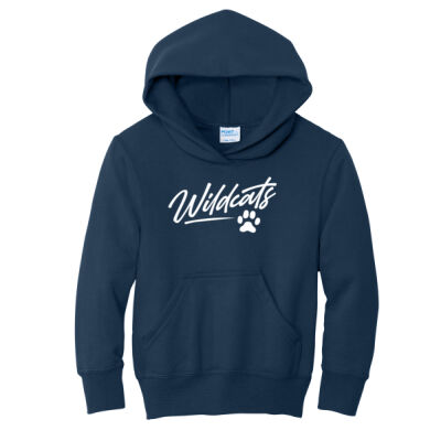 River Ridge Wildcats 2026 Logo 2 - Youth Core Fleece Pullover Hooded Sweatshirt Thumbnail