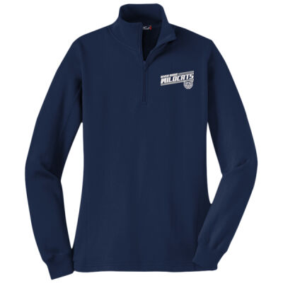 River Ridge Wildcats 2026 Embroidered Logo 1 - Women's 1/4 Zip Sweatshirt Thumbnail