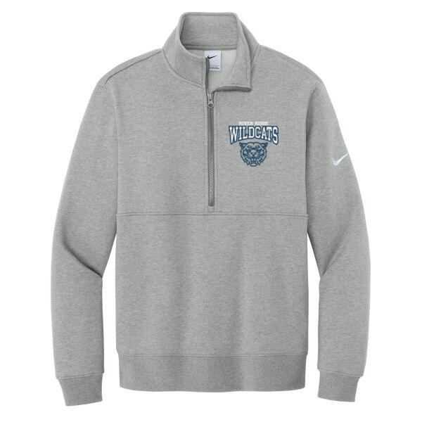 River Ridge Wildcats 2026 Embroidered Logo 2 - Club Fleece Sleeve Swoosh 1/2 Zip Thumbnail