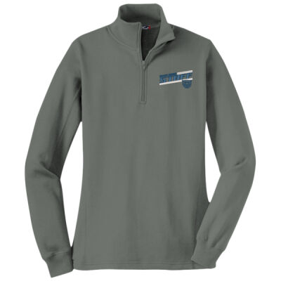 River Ridge Wildcats 2026 Embroidered Staff Logo - Women's 1/4 Zip Sweatshirt Thumbnail