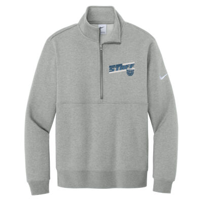 River Ridge Wildcats 2026 Embroidered Staff Logo - Club Fleece Sleeve Swoosh 1/2 Zip Thumbnail