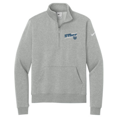 River Ridge Wildcats 2026 Embroidered Staff Logo - Women's Club Fleece Sleeve Swoosh 1/2 Zip Thumbnail