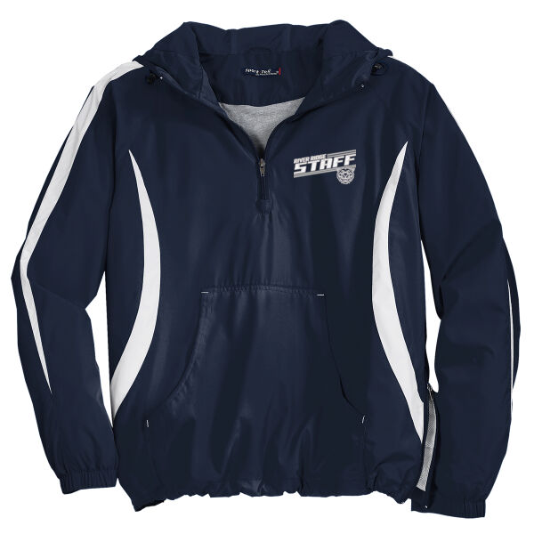 River Ridge Wildcats 2026 Embroidered Staff Logo - Colorblock Raglan Anorak Thumbnail