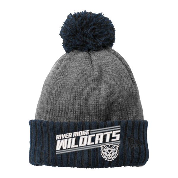 River Ridge Wildcats 2026 Embroidered Logo 1 - Colorblock Cuffed Beanie Thumbnail