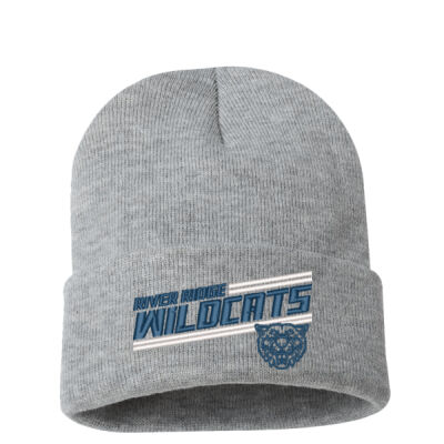 River Ridge Wildcats 2026 Embroidered Logo 1 - 12" Solid Cuffed Beanie Thumbnail